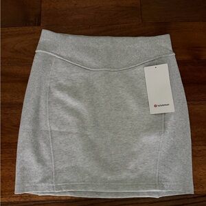 Lululemon Athletica Light Gray Mini Skirt